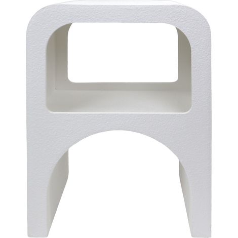 Comodino 1 Ripiano Mobili Rebecca Seraphina 55,5x41,5x30 MDF Bianco Moderno