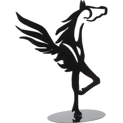 Statue Cheval - En Métal - Décoration Intérieure Extérieure Jardin Maison Bureau - Figurine Ornementale - 1 Pièce