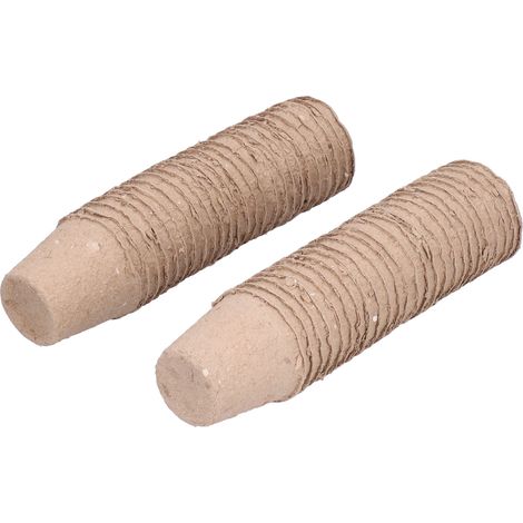 Lot de 50 pots de fleurs ronds biodégradables de 6 cm, pots pour plantes grasses, godets pour semis (1/5)