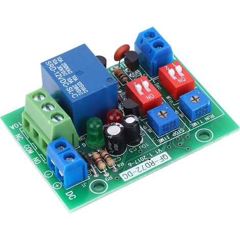 RD72-DC-12V Endlos-Zyklus EIN/AUS Relaismodul Triggerverzögerungsschalter Endlosschleifenrelais (1/5)
