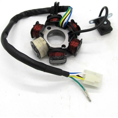Moteur horizontal de moto C100-6, classe B, magnéto à 6 pôles, bobine de stator demi-onde, 50/70cc, 90/110/125cc. (1/5)