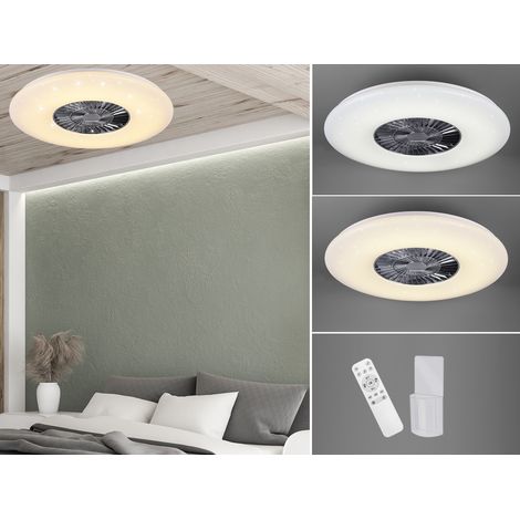 Deckenleuchte mit Ventilator 59cm Fernbedienung, dimmbar, Sternenhimmel (1/5)