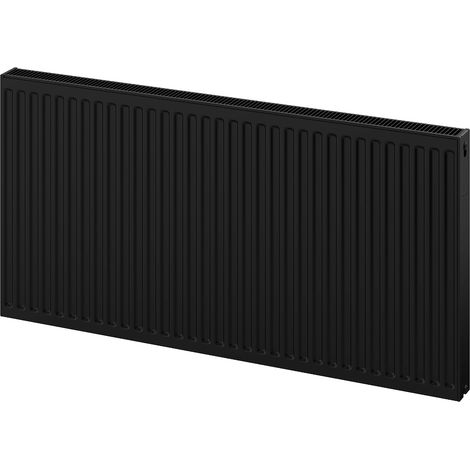 Mexen C21 Paneelheizkörper 600 x 400 mm, seitlicher Anschluss, 513 W, schwarz - W421-060-040-70 (1/5)