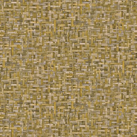 Natur Tapete Profhome 377064 Vliestapete glatt in Holzoptik matt gelb 5,33 m2