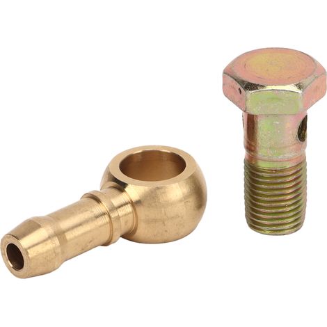 M12 x 1,5 mm Hohlschrauben-Montagesatz mit 2 Unterlegscheiben, Hohlschrauben-Bremsanschlussadapter aus Aluminiumlegierung für PKW (1/5)