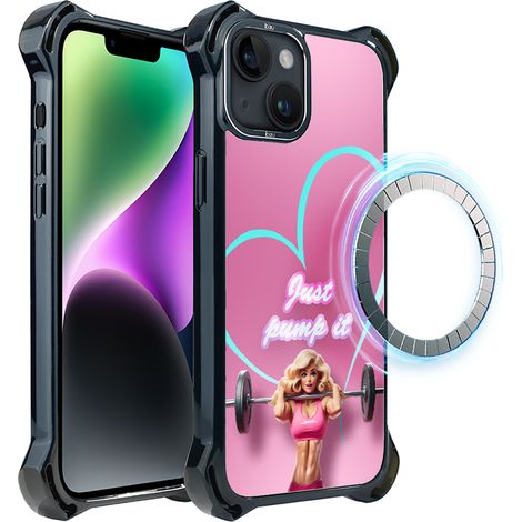 Funda ibizu DropGuard Ultra para iPhone 14 con MagSafe, Move, Pump it love (1/5)