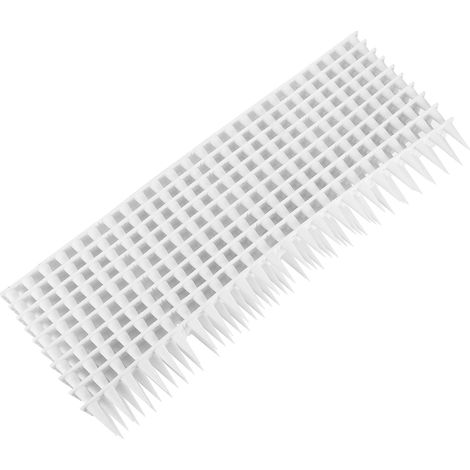 Pointe Anti-Oiseaux en Plastique Blanc 10 Ensembles pour Clôture Convient aux Cheminées Barrières, Limite L’atterrissage des Oiseaux, Usage Extérieur (1/5)