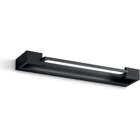 Applique murale LED orientable en aluminium moderne Milo - Noir (1/2)
