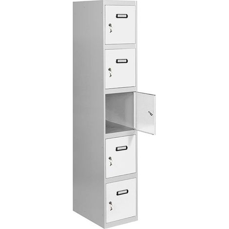 Simonrack Simonlocker Armadio Grigio e Bianco 5 Porte