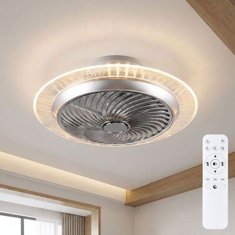 LED Ventilateur de plafond TÉLÉCOMMANDE Lampe à intensité variable Lumière du jour Ventilateur Luminaires Realtiy R62432106 (1/5)
