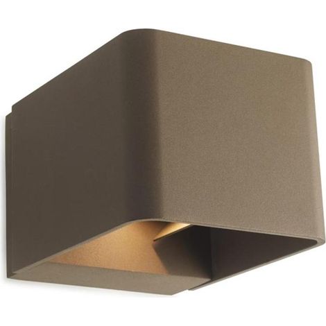 Leds-C4 Wilson - Applique LED Up Down da esterno Marrone 855lm 3000K IP65 (1/3)