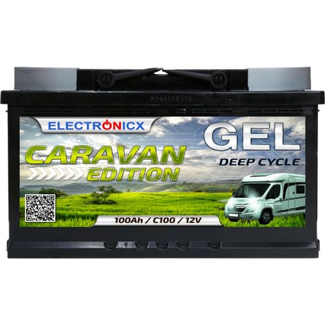 Electronicx Caravan Edition GEL Batterie 100 AH 12V Wohnmobil Boot Versorgung (1/5)