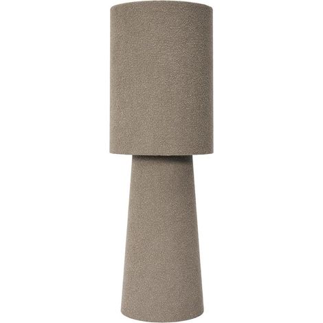 Lampe à Poser Bouclette "Angye" 58cm Taupe (1/4)