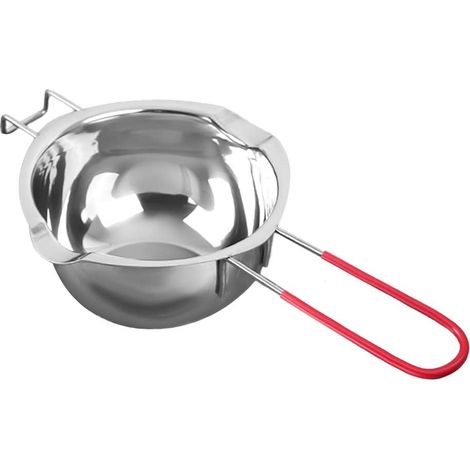 Creuset pour Bain-Marie, 680ml ChaudièRes Universelles en Acier Inoxydable, avec PoignéE RéSistante à La Chaleur,Fond Plat,pour La Chauffage du Lait,du Beurre Ou du Chocolat (1/5)
