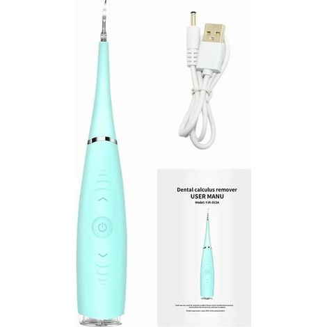 Nettoyeur de tartre électrique portable, détartreur dentaire rechargeable avec modes réglables, grattoir à plaque dentaire, outil de soin buccal USB (1/5)