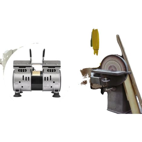 Pompa per vuoto, potenza 550 W, pressione massima 8 bar, vuoto massimo -93 kPa, flusso d'aria 120 l/min, dimensioni 27 cm x 13 cm x 18,3 cm (1/5)