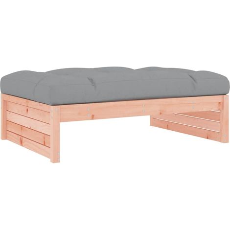 Repose-pied de jardin 120x80 cm massif de douglas