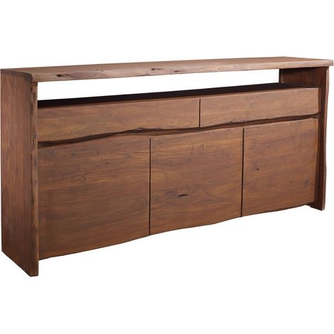 Buffet 191x45 Acacia laqué Brun PURE ACACIA 202 (1/4)
