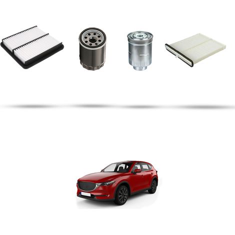 Kit tagliando 4 filtri compatibile con Mazda CX-5 (KF) 2.2 Skyactiv-D 129kw dal 2017 (1/5)