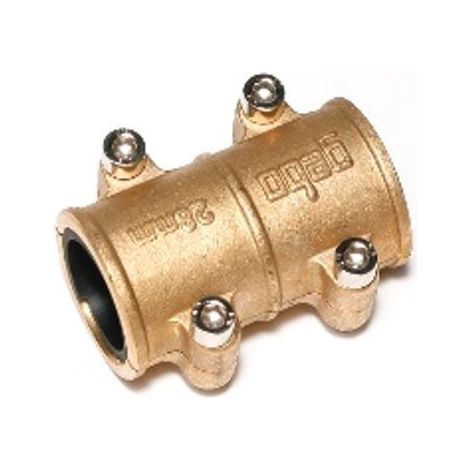 Abrazadera de reparación de latón de dos piezas MD 15 mm (1/4)