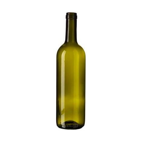 BOTTIGLIA IN VETRO PER VINO ML 750 """BORDOLESE""" VERDE UVAG