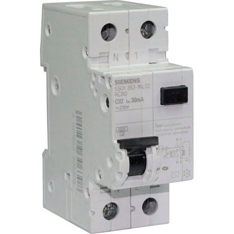 SIEMENS DISJONCTEUR DIFFÉRENTIEL 32A 30MA TYPE AC 230V SIE306308 (1/2)