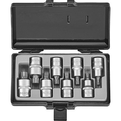 EMBOUTS COURTS XZN, SPLINE 5-6-8-9-10-12-14-16 EN COFFRET