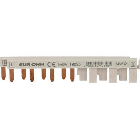Peigne horizontal 8 modules Eur'Ohm RX Protect (1/2)