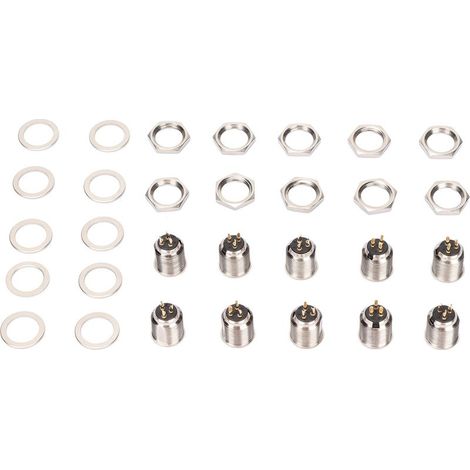 Mini 3 broches XLR mâle prise jack connecteur socle D pour panneau châssis microphone (1/5)