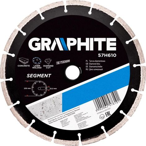 Graphite Disco Diamantado Segmentado Plata 230 mm Corte