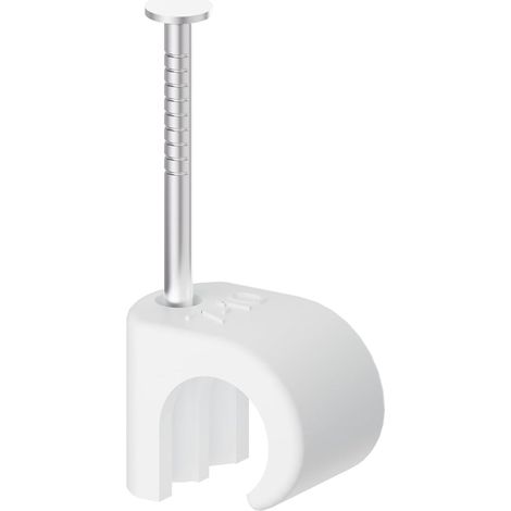 colliers de serrage 7-10 mm en acier inoxydable 304 téléphone et câble Ethernet, d'alimentation, tuyau, blanc (1/5)