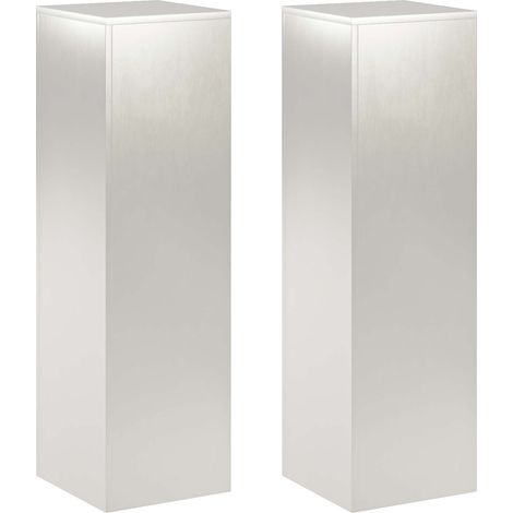 Pflanzenständer 2 pcs Silber 30 x 30 x 100 cm Stahl vidaXL
