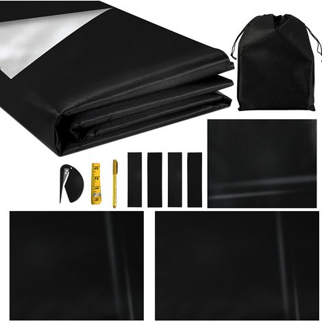 Randaco Tenda oscurante 145x100 cm – Oscuramento totale per finestre – Senza fori – Pellicola oscurante da tagliare – Camera da letto e cameretta