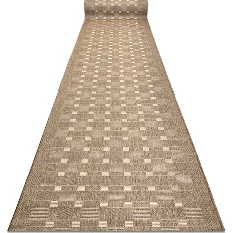 Tappeti passatoie SIZAL SION 6052 Telaio, geometrica tessuto piatto beige 80 cm beige 80x180 cm (1/5)