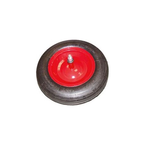 RUOTA PER CARRIOLA PNEUMATICA PERNO MM.12X210  perno mm.12x210, interasse mm.150    ALTE
