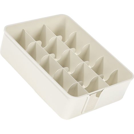 Rangement pour chaussettes sous-vêtements séparateur plastique 15 cellules boîte de rangement tiroir armoire pour slips ornements cravates blanc (1/5)
