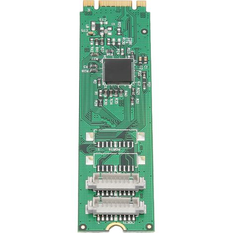 Carte adaptatrice de port série M.2, 2 ports série AX99100 2S DB9 RS232 115200 bps COM1, carte d'extension de port série pour Windows et Linux (1/5)