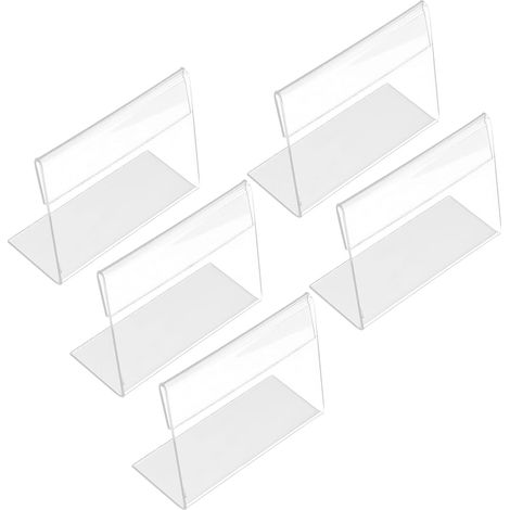 L formige Acryl Etikettenhalter Stabiles und Tragbares