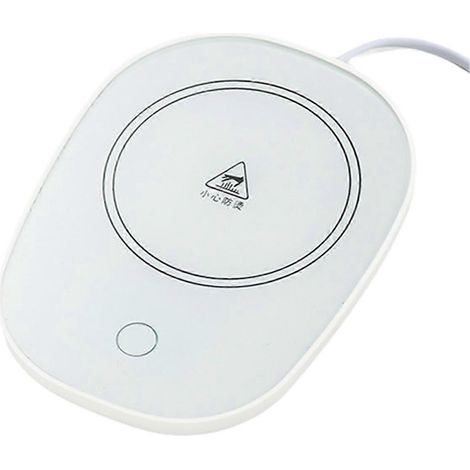 Thermostat de table pour tasse à café, prise européenne, blanc. (1/5)