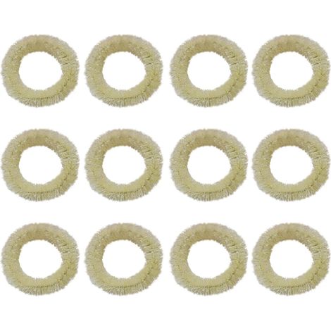 12 mini couronnes de Noël, couronne de bougies artificielles, décorations à suspendre pour les fêtes, beige (1/5)