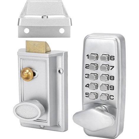 Durable Keyless Outdoor Button Indoor Doors Patio Code Door Lock Push
