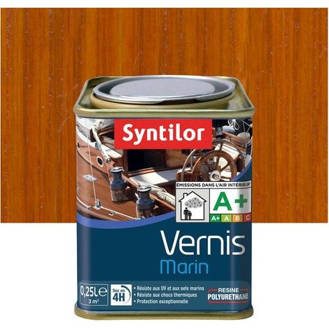 SYNTILOR Vernis marin bois SYNTILOR ambre satiné 0.25 l (1/3)