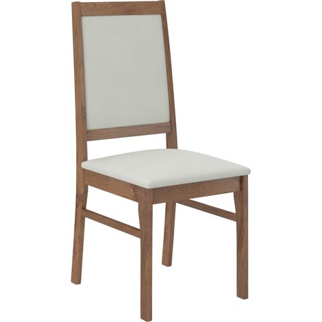 Chaise bois marron et tissu Klarika-Tissu 27109 (1/5)