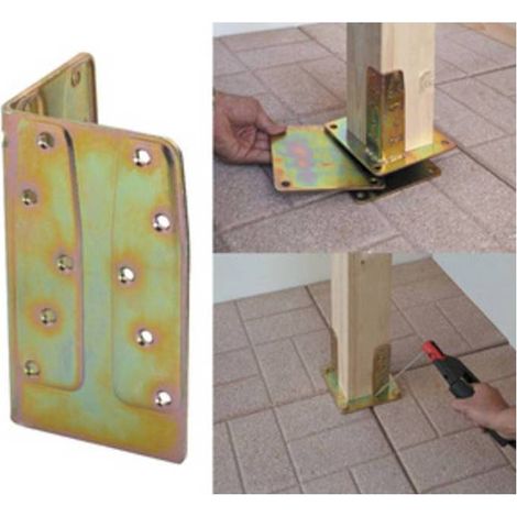 8 x PIASTRA 800/ALA P/SUPPORTO RINF ACC TROP 80X80X140MM