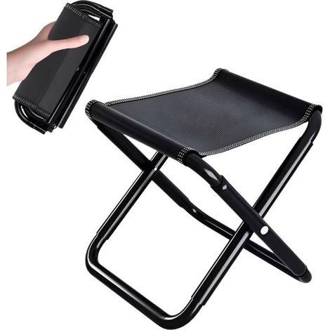 Siege Pliable Portable Leger,Tabouret Pliable Camping,Tabouret de Peche Pliant avec Sac de Rangement,Chaise de Plage Portable,Tabourets de Voyage RéUtilisable pour Barbecue, Randonnée