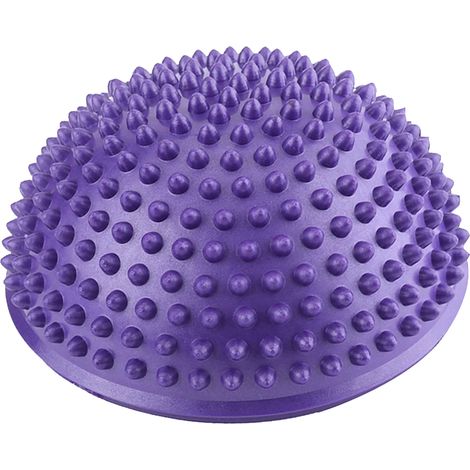 Lot de 2 ballons gonflables PVC demi-yoga avec picots massage, ballon d'exercice fitness équilibre entraînement (1/5)