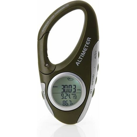 Barometer, Höhenmesser, Thermometer, Wettervorhersagemonitor für Klettern, Camping, Outdoor-Sport – multifunktional mit Hintergrundbeleuchtung (1/4)