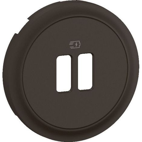 Legrand – Enjoliveur pour prise USB composable – Noir – CN0154 – Installation sans outil – Compatible plaques Céliane – IP20 – Résistance chocs IK04 (1/4)