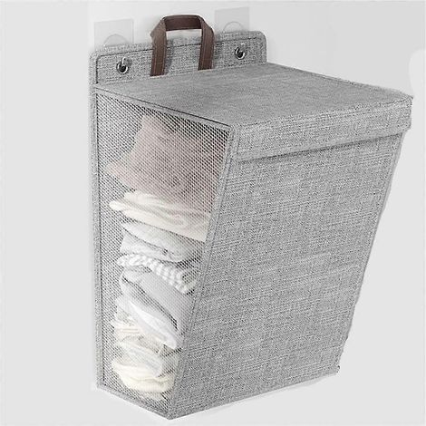 Wasmand, kledingmand, wasmand, hangende wasmand, waszak, smalle wasmand (1/4)