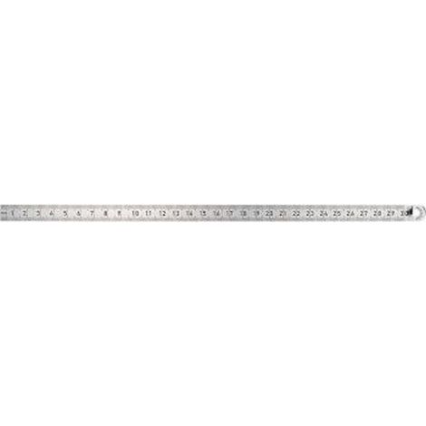 Righello D'Acciaio Si È Laureato, Lunghezza 300 Larghezza Mm. : 30 Mm, Spessore 1,0 Mm Bordo Superiore Laurea: 1/2 Mm, Il Bordo Inferiore Di Graduazione: 1/1 Mm (1/2)